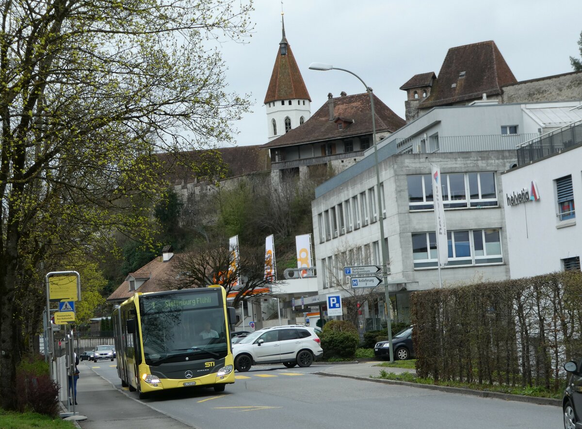 (247'992) - STI Thun - Nr. 164/BE 752'164 - Mercedes am 3. April 2023 in Thun, Spital (prov. Haltestelle f�r Berntor)