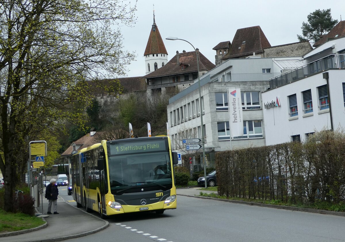 (247'996) - STI Thun - Nr. 169/BE 752'169 - Mercedes am 3. April 2023 in Thun, Spital (prov. Haltestelle f�r Berntor)