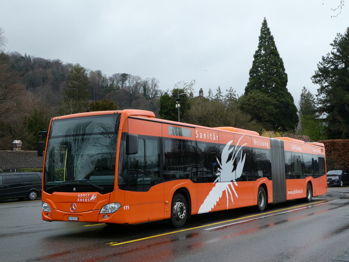 (248'141) - STI Thun - Nr. 171/BE 752'171 - Mercedes am 7. April 2023 bei der Schiffl�ndte Thun