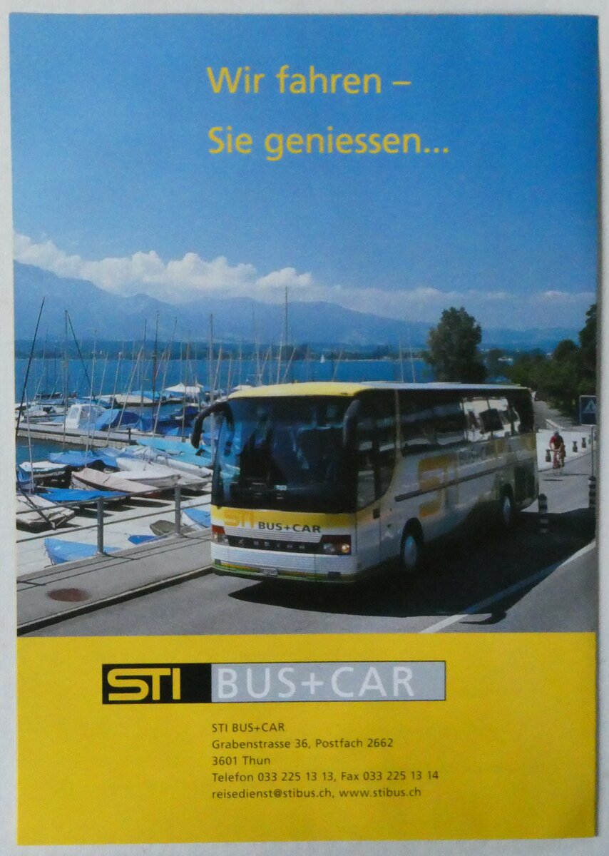 (248'264) - STI-Reiseprogramm 2006 am 9. April 2023 in Thun (R�ckseite)