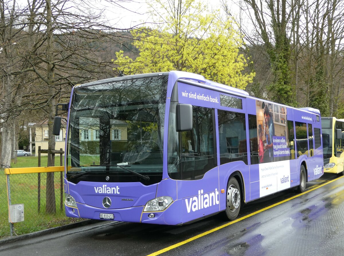 (248'368) - STI Thun - Nr. 412/BE 810'412 - Mercedes am 11. April 2023 bei der Schiffl�ndte Thun