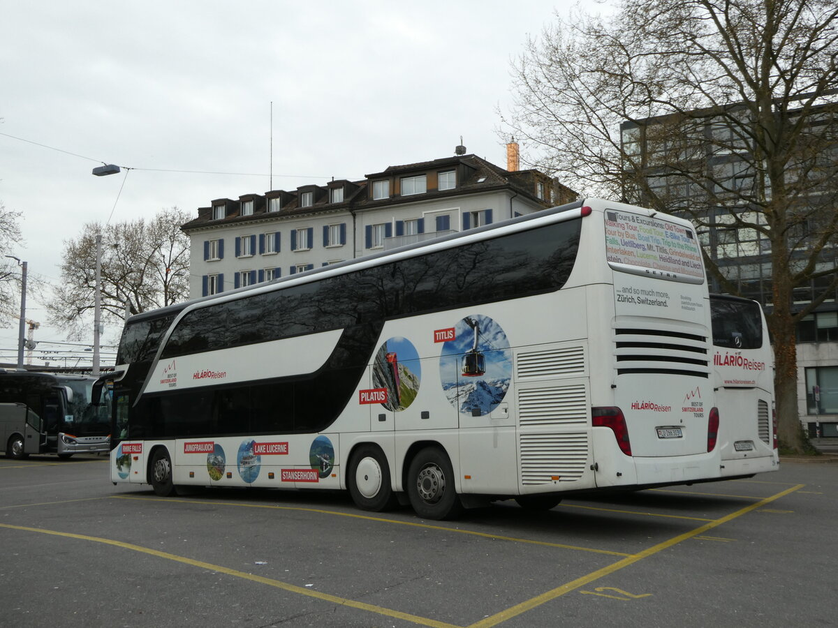 (248'538) - Hil�rio, Sch�tz - LU 266'303 - Setra am 15. April 2023 in Z�rich, Sihlquai