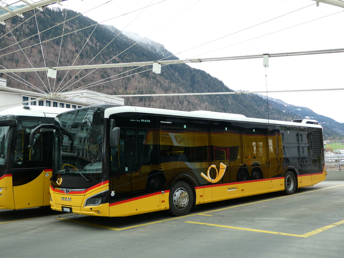 (248'550) - PostAuto Graub�nden - GR 184'617/PID 11'933 - MAN am 15. April 2023 in Chur, Postautostation