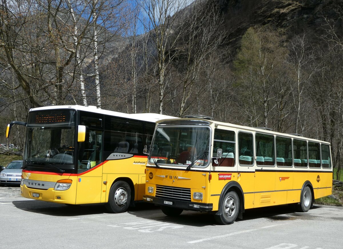 (248'708) - Wittwer, Chur - GR 16'004 - FBW/Gangloff (ex Eggenberger, M�riken; ex AVG Grindelwald Nr. 11; ex P 24'170) am 16. April 2023 in Sonogno