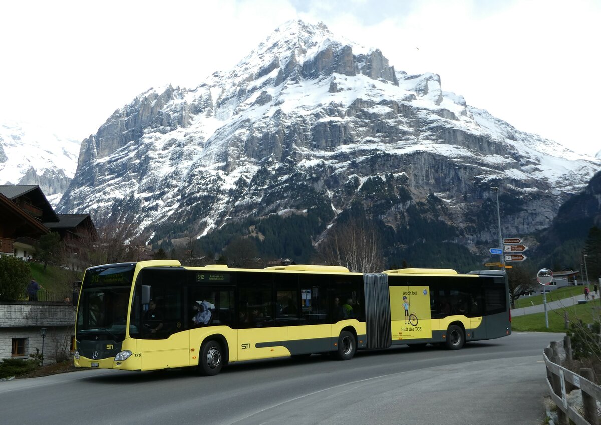 (248'824) - STI Thun - Nr. 170/BE 752'170 - Mercedes am 18. April 2023 in Grindelwald, S�ge Grund