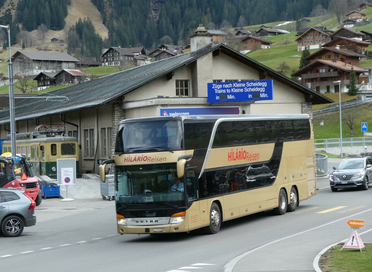 (248'831) - Hil�rio, Sch�tz - LU 230'005 - Setra am 18. April 2023 in Grindelwald, Grund
