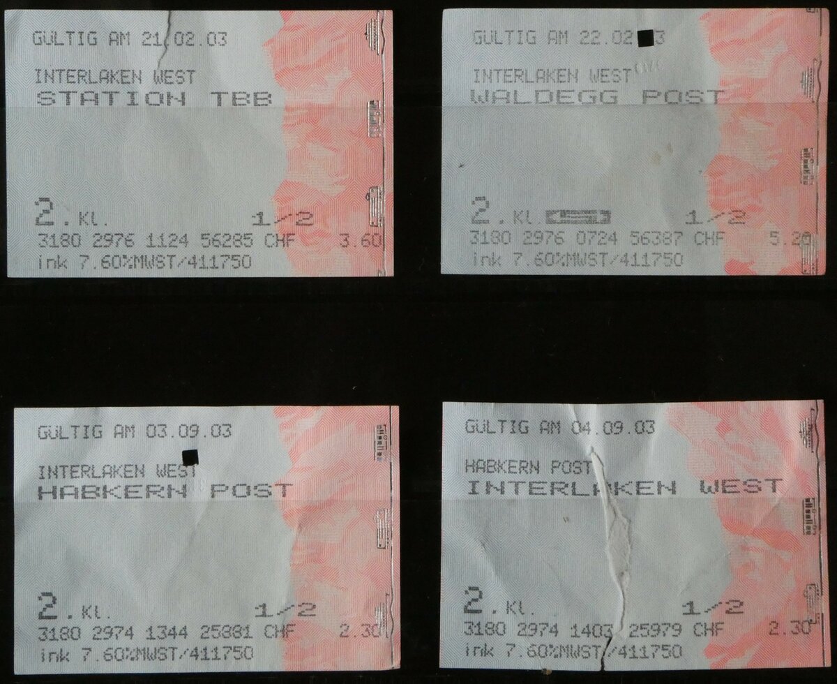 (249'073) - AAGI-Einzelbillette am 23. April 2023 in Thun