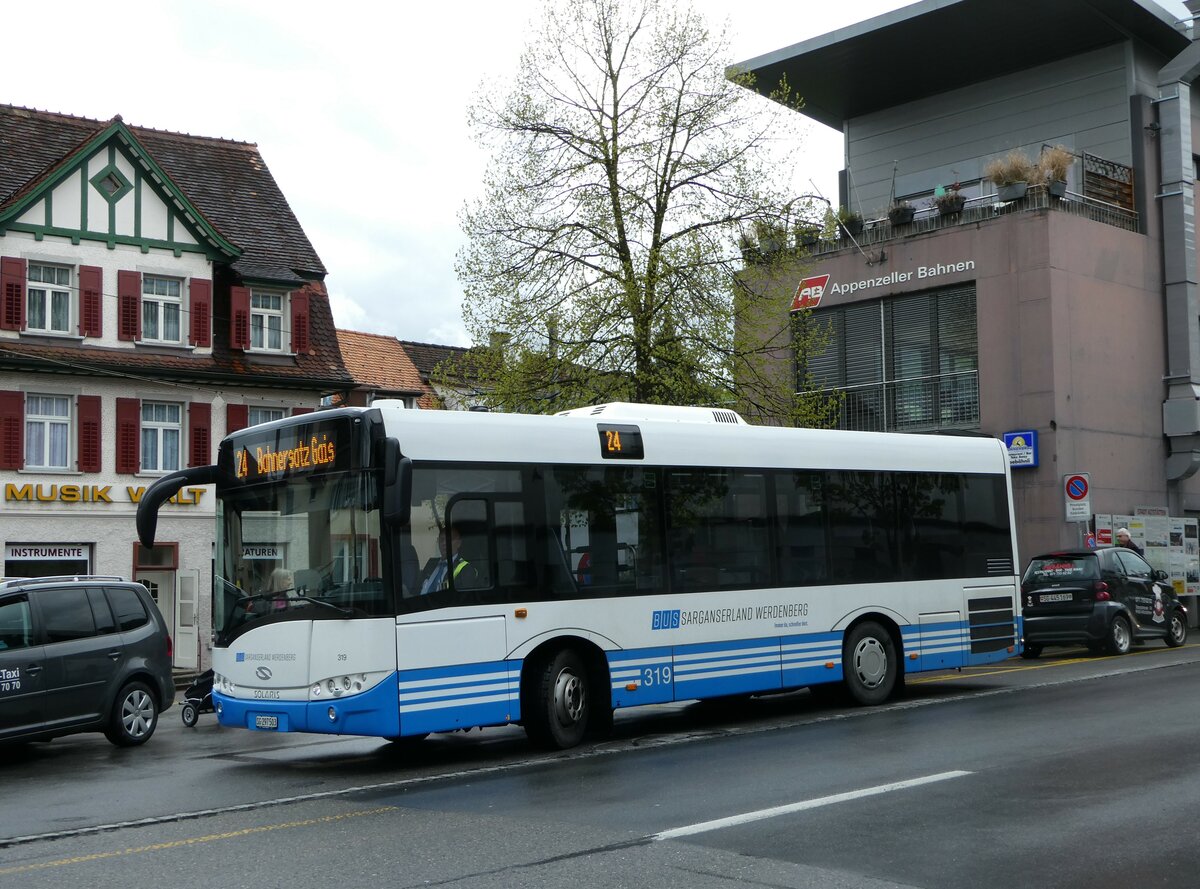 (249'102) - BSW Sargans - Nr. 319/SG 297'503 - Solaris am 25. April 2023 in Altst�tten, Stadt