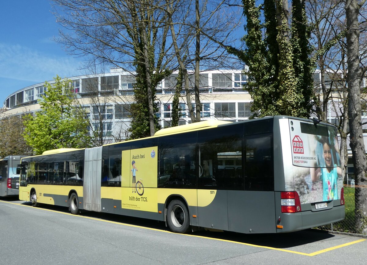 (249'162) - STI Thun - Nr. 140/BE 801'140 - MAN am 26. April 2023 bei der Schiffl�ndte Thun