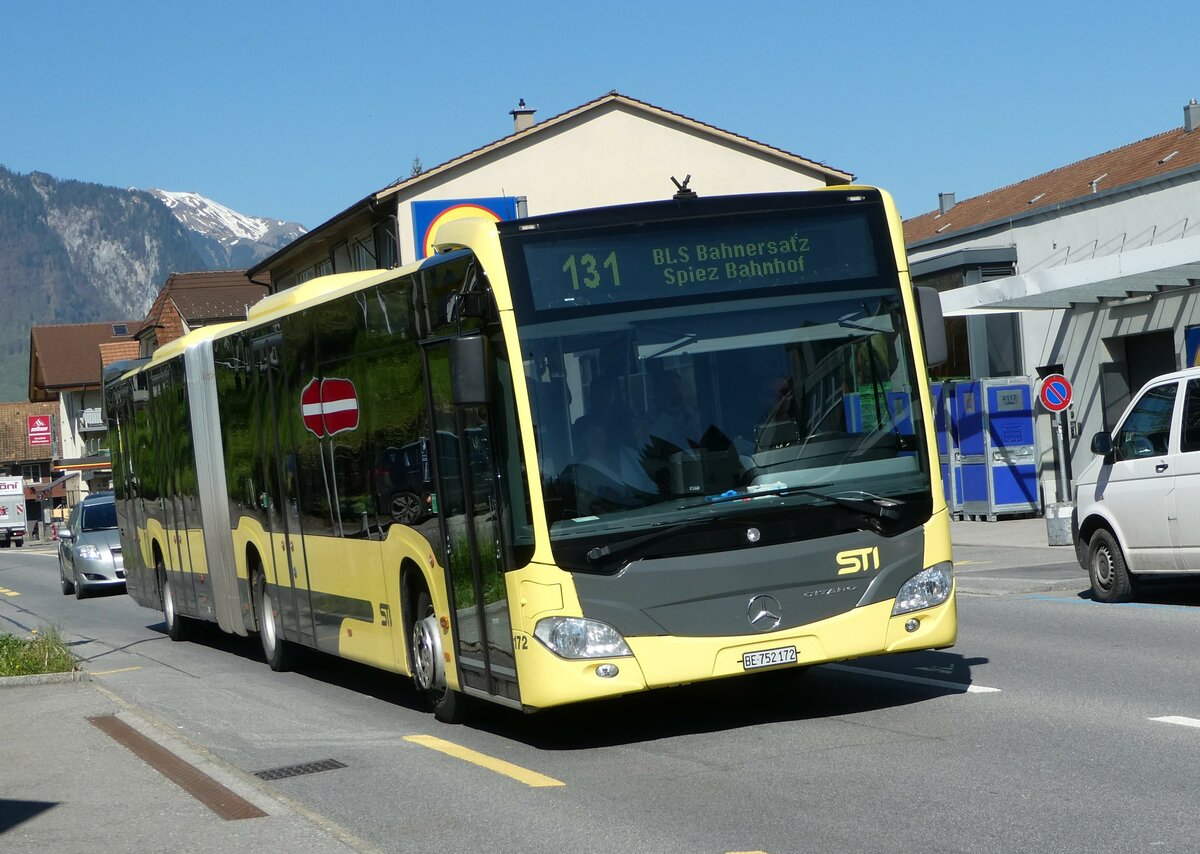 (249'468) - STI Thun - Nr. 172/BE 752'172 - Mercedes am 3. Mai 2023 in Spiez, L�tschbergplatz