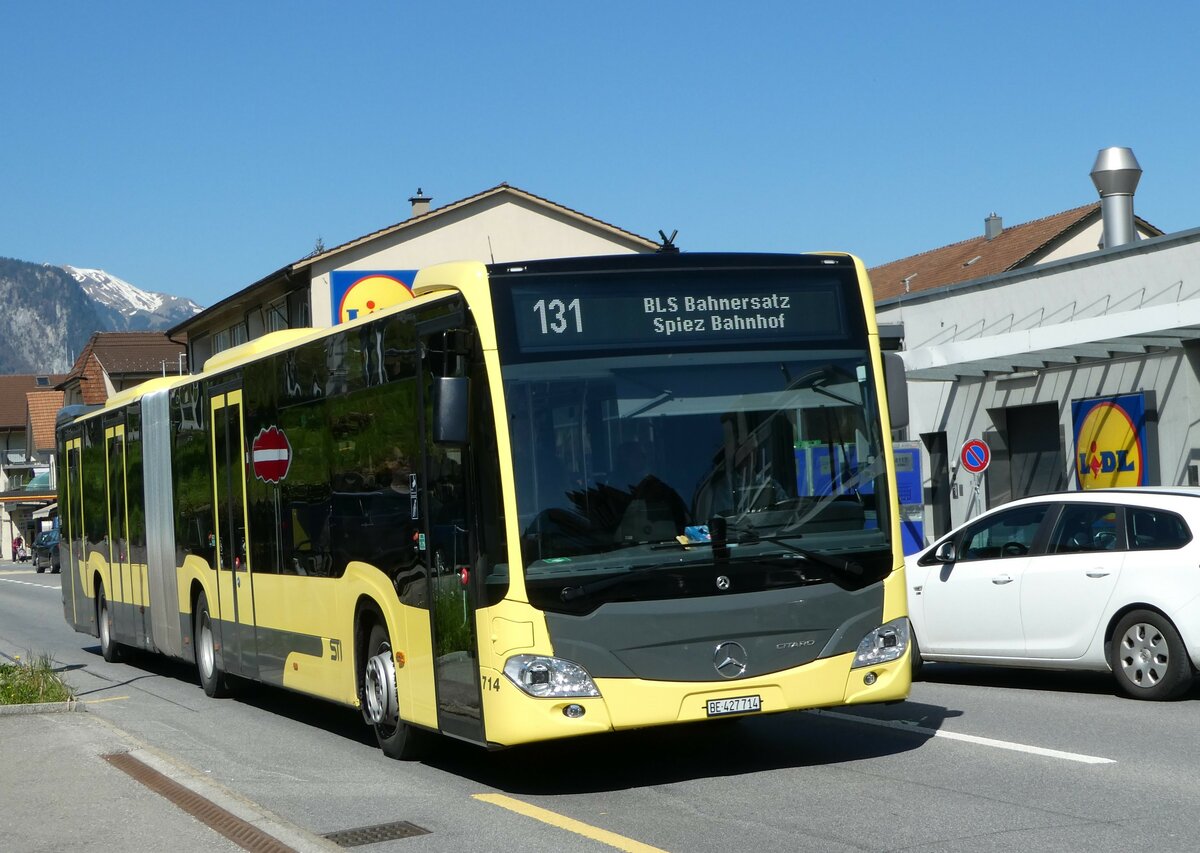 (249'478) - STI Thun - Nr. 714/BE 427'714 - Mercedes am 3. Mai 2023 in Spiez, L�tschbergplatz