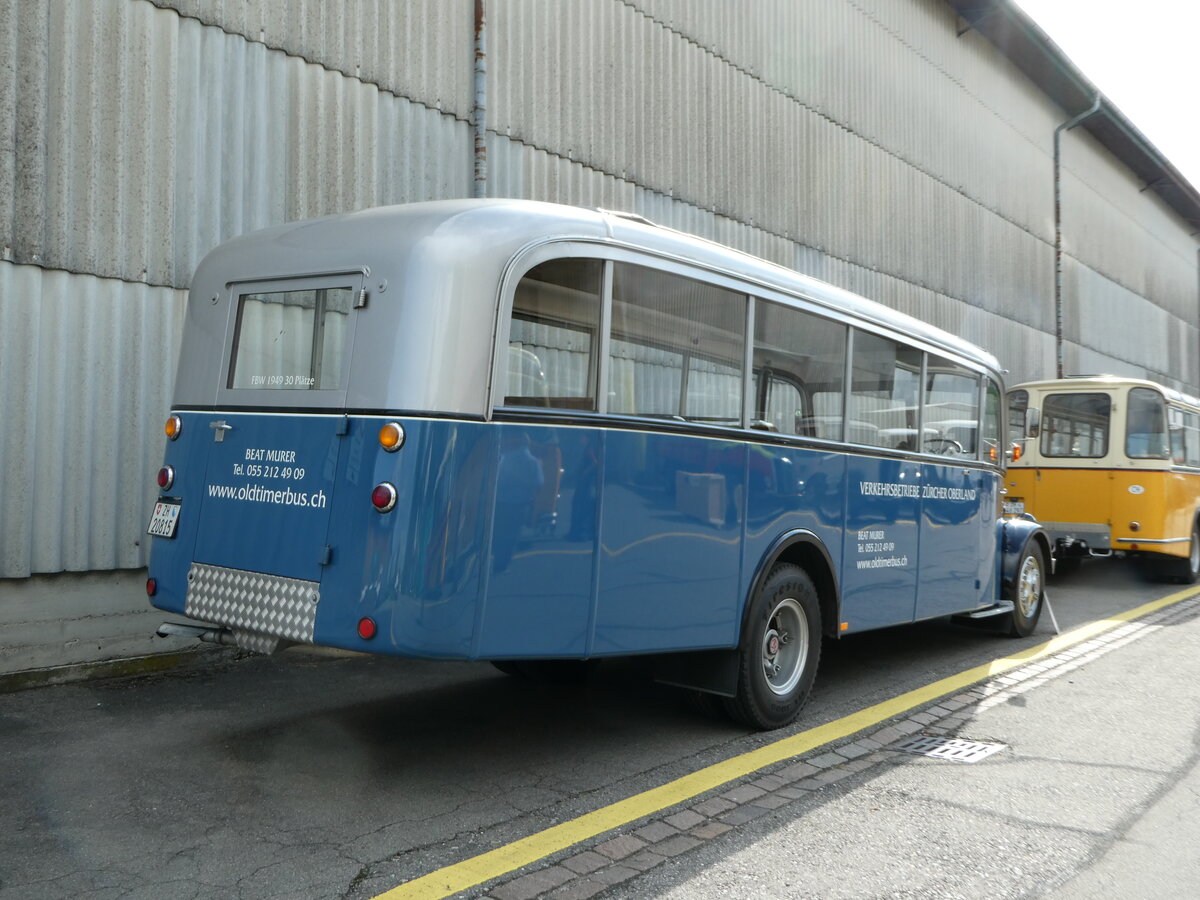 (249'720) - Murer, Jona - Nr. 10/ZH 20'815 - FBW/T�scher (ex VZO Gr�ningen Nr. 10; ex Richter, Z�rich; ex VZO Gr�ningen Nr. 10) am 6. Mai 2023 in Attikon, Wegm�ller