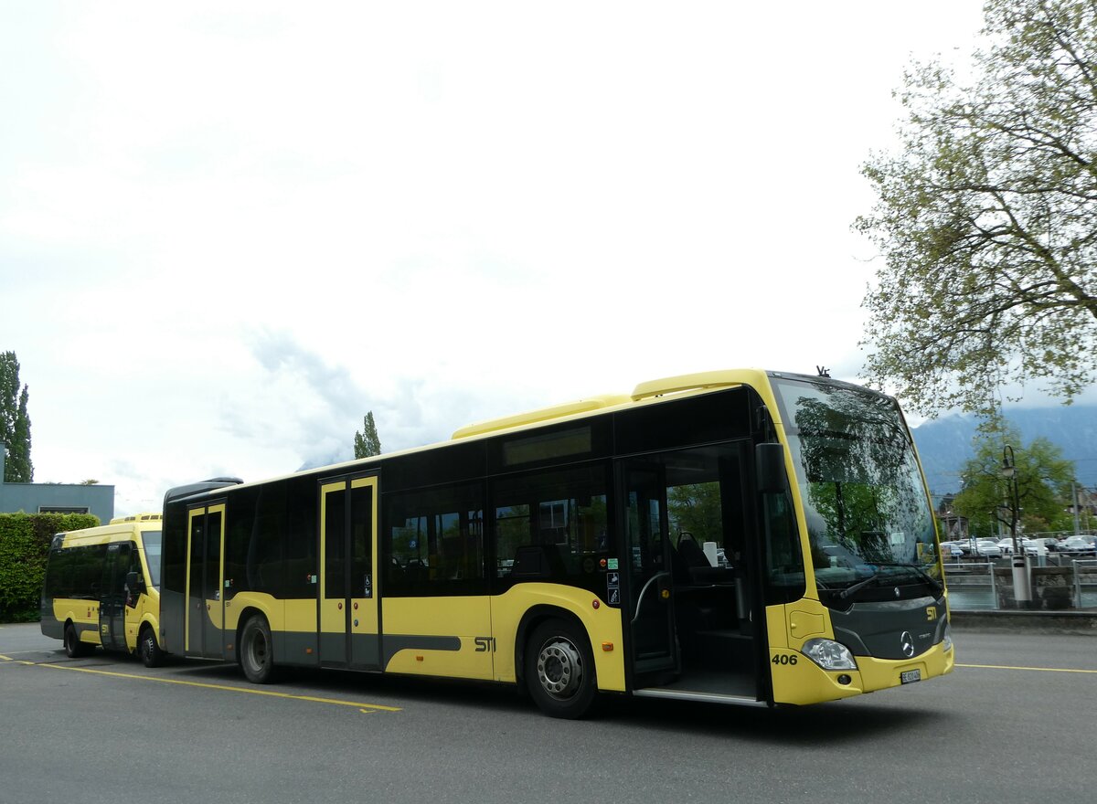 (249'829) - STI Thun - Nr. 406/BE 820'406 - Mercedes am 9. Mai 2023 bei der Schiffl�ndte Thun