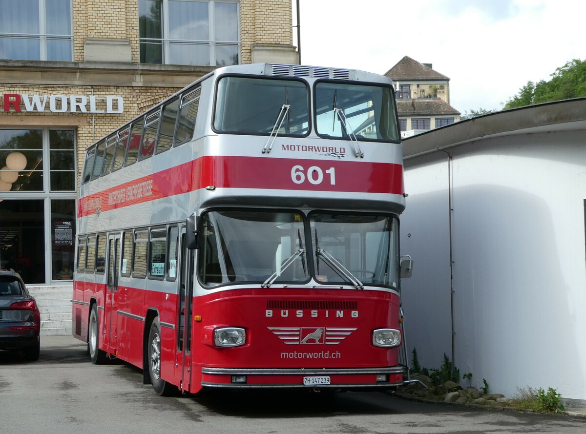 (249'849) - Motorworld, Kemptthal - Nr. 601/ZH 147'239 - B�ssing (ex WV Winterthur Nr. 601; ex WV Winterthur Nr. 201; ex Amt f�r Luftverkehr, Z�rich Nr. 47; ex Swissair, Z�rich Nr. 23) am 12. Mai 2023 in Kemptthal, Motorworld 
