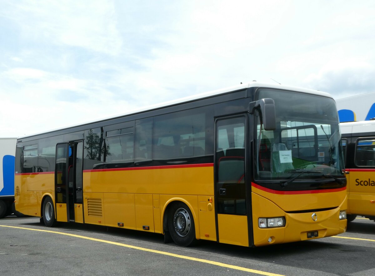 (250'222) - CarPostal Ouest - PID 12'053 - Irisbus (ex Ballestraz, Gr�ne) am 18. Mai 2023 in Kerzers, Interbus