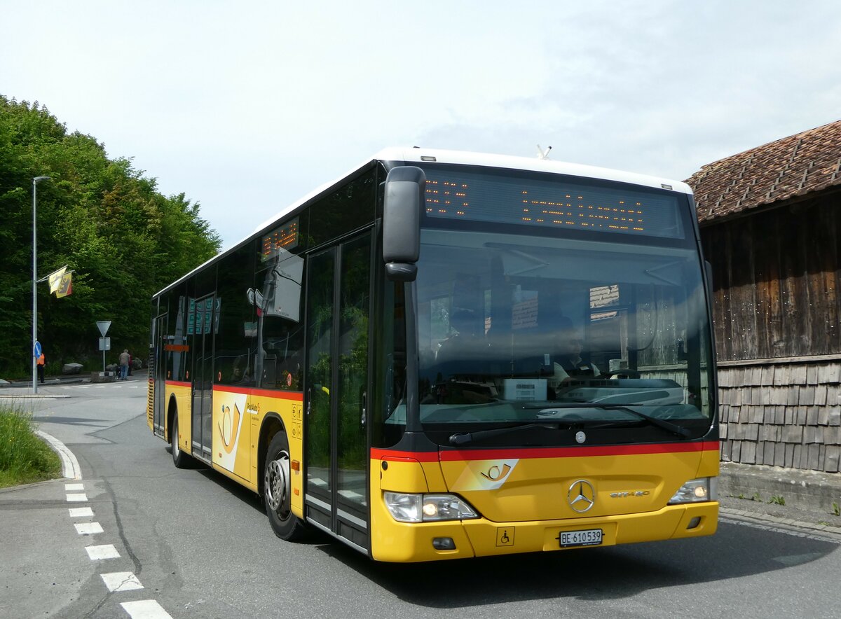(250'250) - PostAuto Bern - BE 610'539/PID 5270 - Mercedes (ex BE 700'281; ex Schmocker, Stechelberg Nr. 2) am 19. Mai 2023 in Iseltwald, M�hle