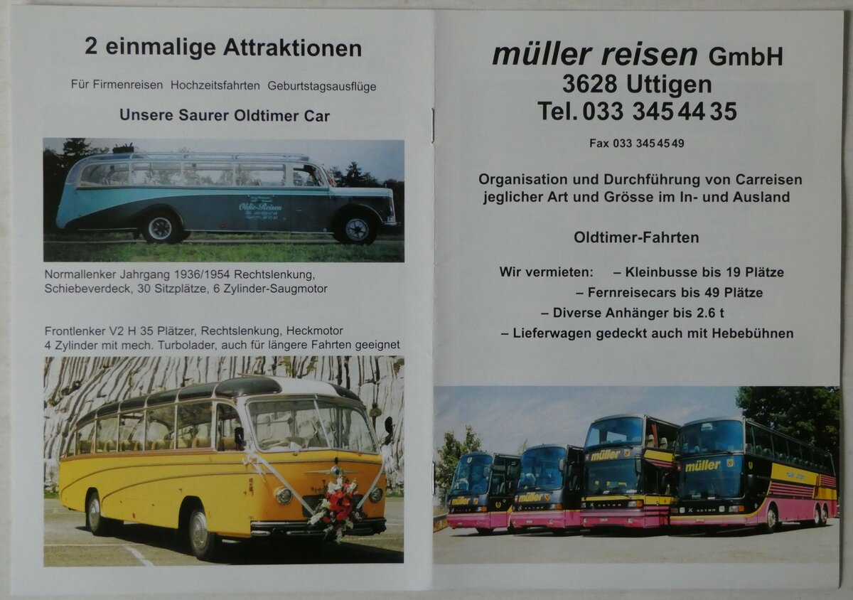 (250'307) - M�ller-Reisen 2001 am 21. Mai 2023 in Thun