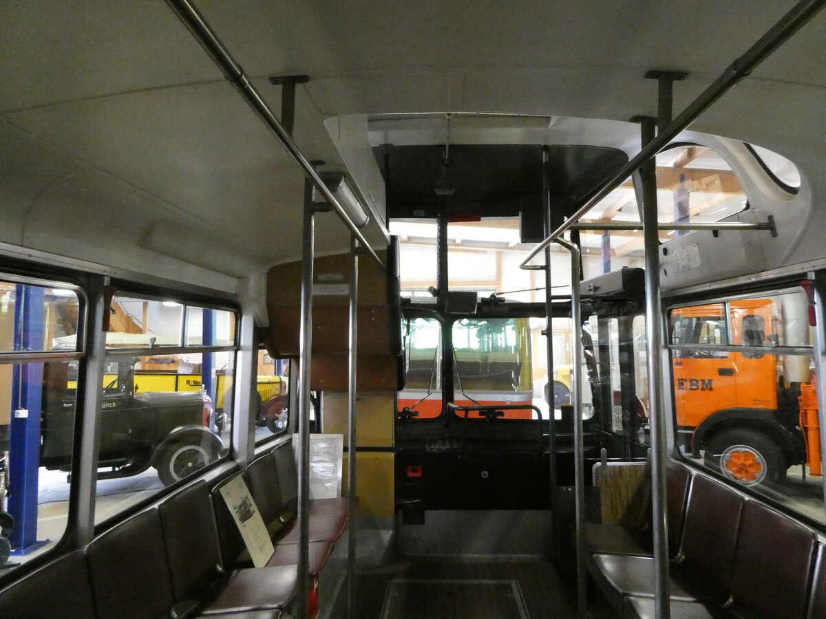 (250'341) - VBZ Z�rich (FBW-Club) - Nr. 239 - FBW/T�scher Hochlenker (ex Kamm, Schlieren; ex VBZ Z�rich Nr. 239; ex VBZ Z�rich Nr. 219) am 21. Mai 2023 in Wetzikon, FBW-Museum (Innenaufnahme)
