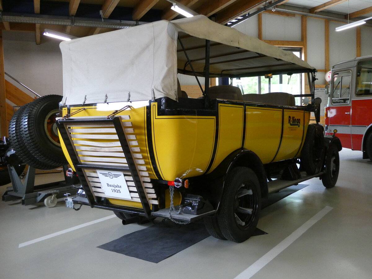 (250'350) - R�llin, Hirzel - FBW/Seitz-Hess (ex RhV Altst�tten Nr. 31; ex P 1529; ex P 2881) am 21. Mai 2023 in Wetzikon, FBW-Museum