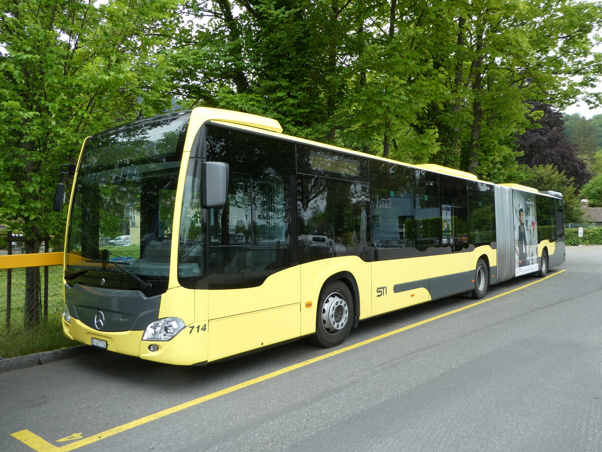 (250'386) - STI Thun - Nr. 714/BE 427'714 - Mercedes am 24. Mai 2023 bei der Schiffl�ndte Thun