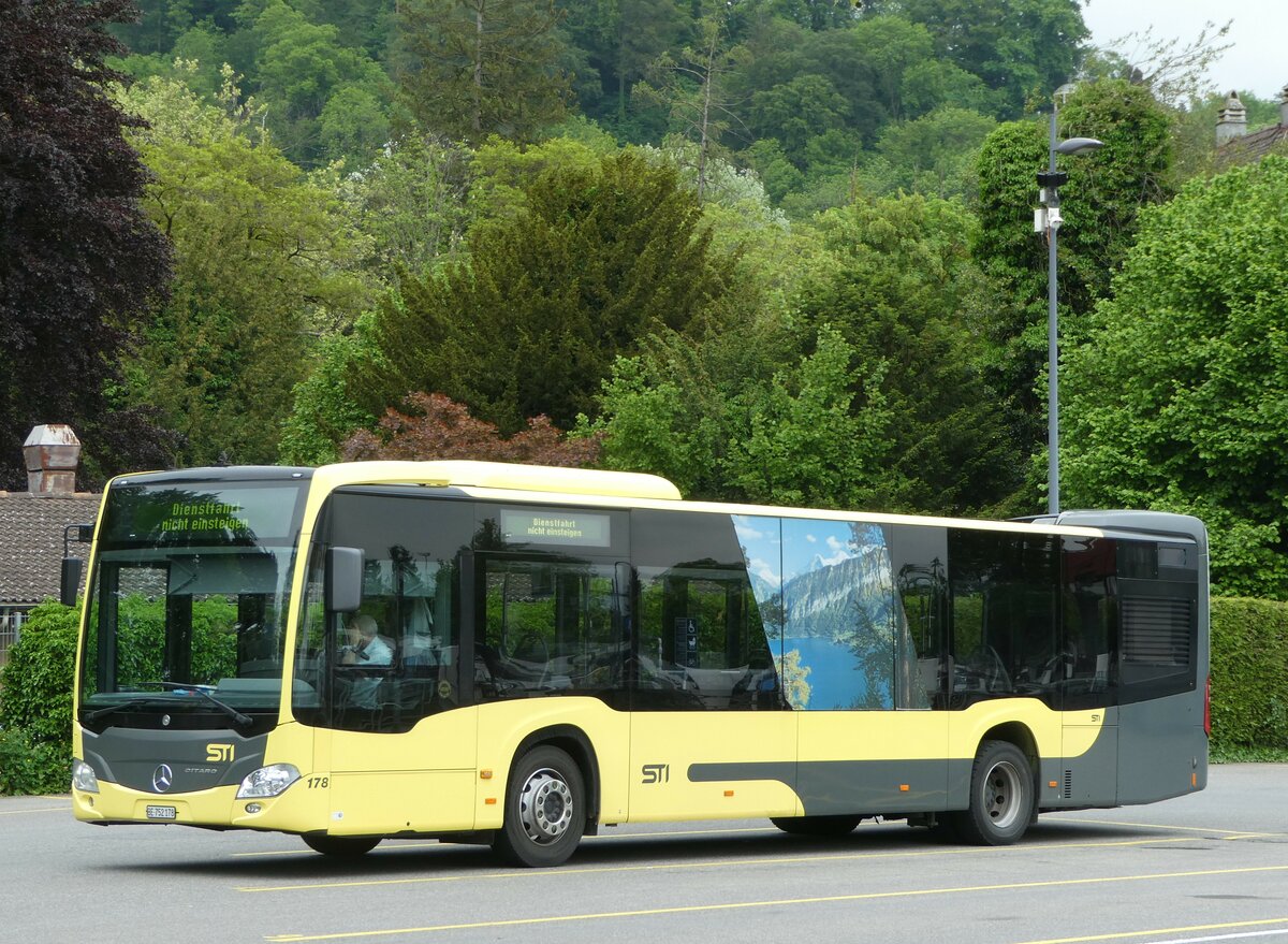 (250'388) - STI Thun - Nr. 178/BE 752'178 - Mercedes am 24. Mai 2023 bei der Schiffl�ndte Thun