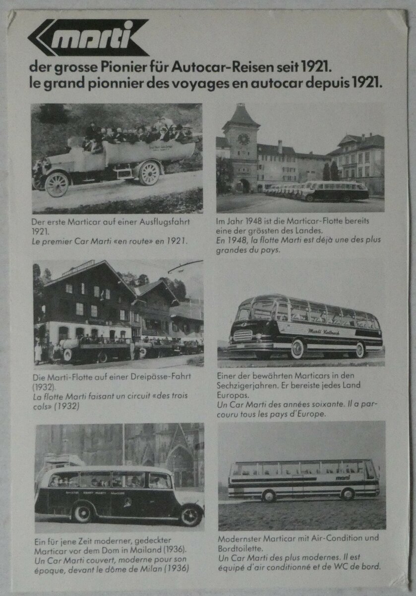(250'416) - Marti-der grosse Pionier f�r Autocar-Reisen seit 1921 am 25. Mai 2023 in Thun