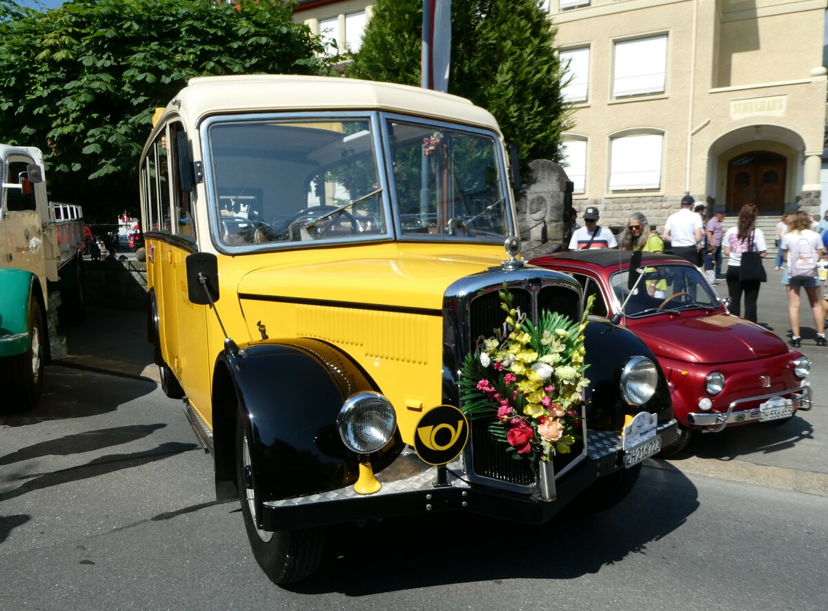 (250'629) - Moser, Sch�nenberg - ZH 216'722 - Berna/Hess (ex Barenco, Faido) am 27. Mai 2023 in Sarnen, OiO