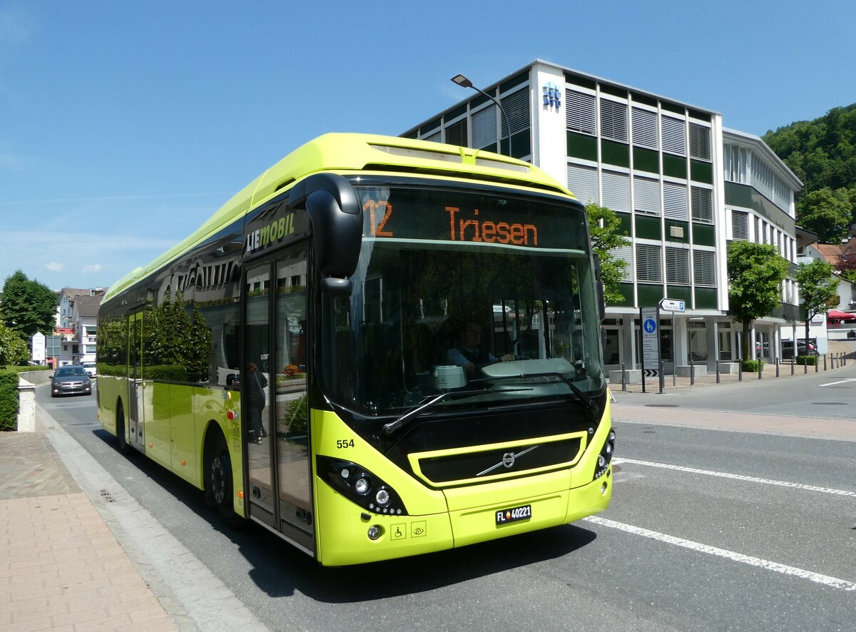 (250'789) - BOS PS Anstalt - Nr. 554/FL 40'221 - Volvo (ex PLA Vaduz Nr. 91/PID 11'130) am 30. Mai 2023 in Vaduz, St�dtle