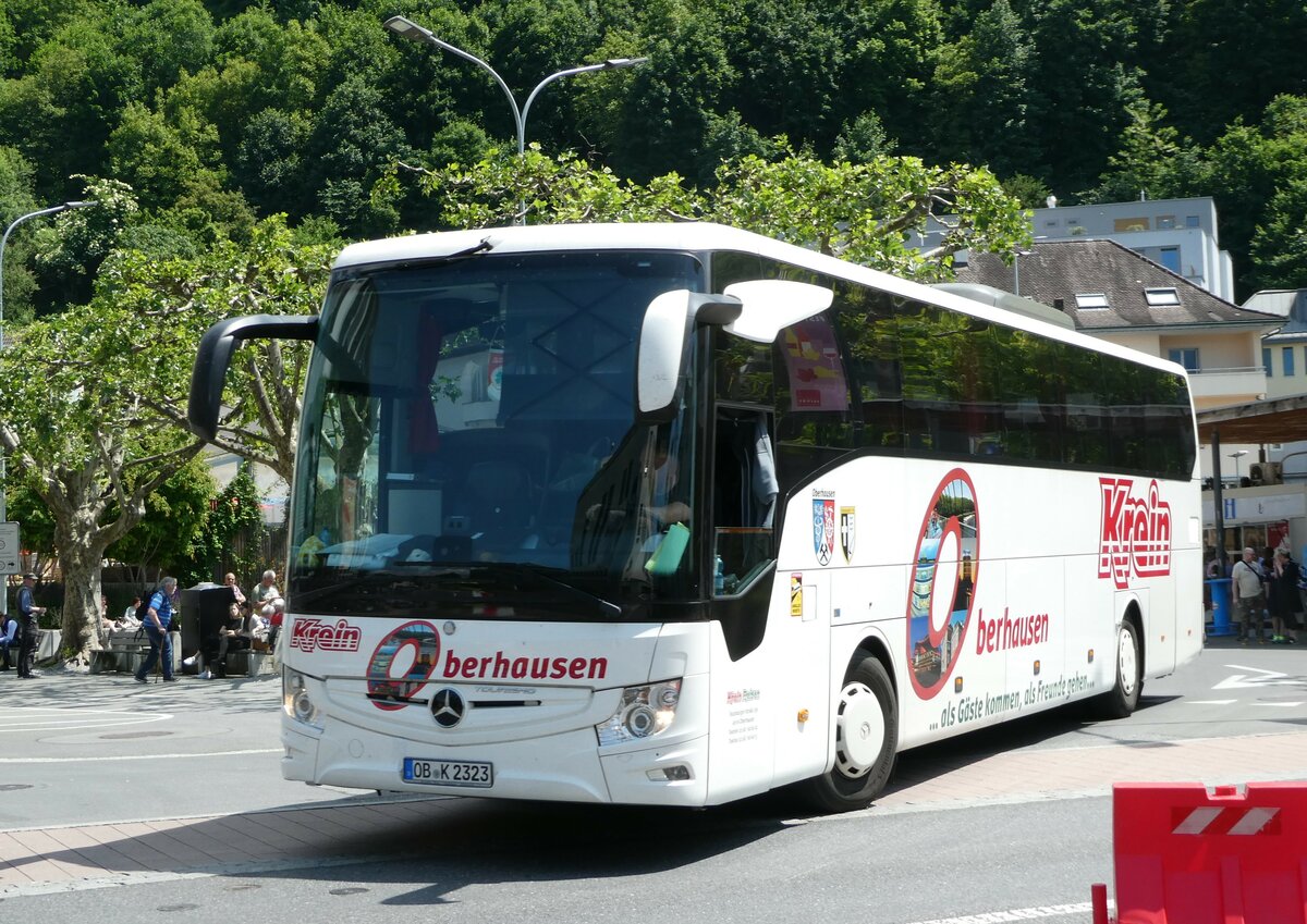 (250'802) - Aus Deutschland: Krein, Oberhausen - OB-K 2323 - Mercedes am 30. Mai 2023 in Vaduz, St�dtle