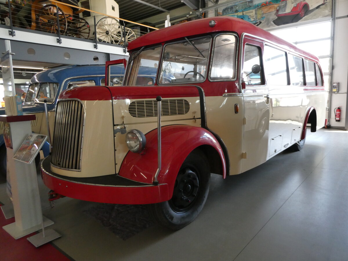 (250'943) - Auw�rter, Pilsting - LAN-KA 38H - Opel/Auw�rter (ex Adorf, D-D�sseldorf; ex Pfeil, DDR-Taucha; ex Wieland, DDR-Oschatz; ex VEB Leipzig/DDR; ex D�uble, Deckenpfronn) am 4. Juni 2023 in Pilsting, Auw�rter Automobil-Park