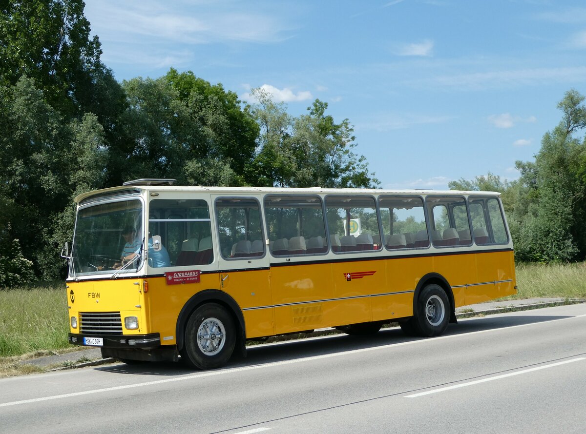 (251'027) - Hahn, M�nchen - HSK-C 59H - FBW/FHS (ex Michels, Schmallenberg; ex FRAM Drachten/NL Nr. 5; ex P 24'184) am 4. Juni 2023 in Goben, Tankstelle