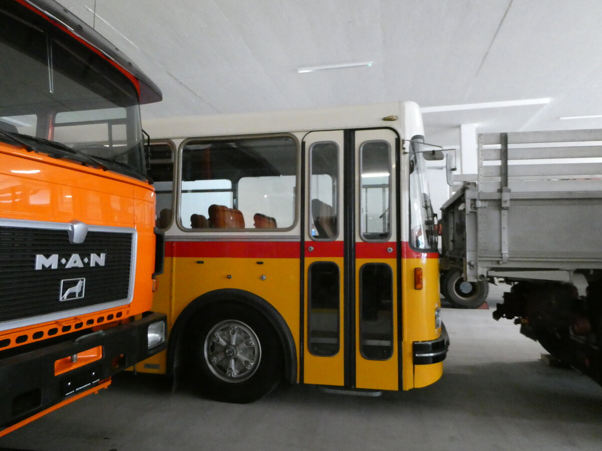 (251'317) - R�llin, Hirzel - FBW/FHS (ex K�lin, M�riken; ex Eggenberger, M�riken; ex Hammer, Schwarzenberg; ex Bucheli, Kriens Nr. 22) am 10. Juni 2023 in N�fels, FBW-Museum (Teilaufnahme)