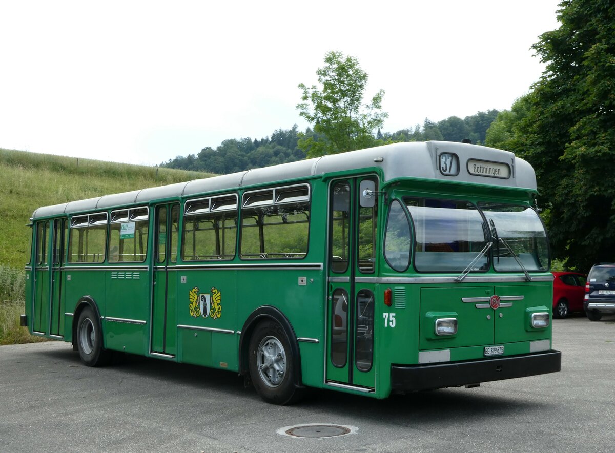 (251'780) - BVB Basel (RWB) - Nr. 75/BE 399'675 - FBW/FHS am 18. Juni 2023 in Heimiswil, L�wen