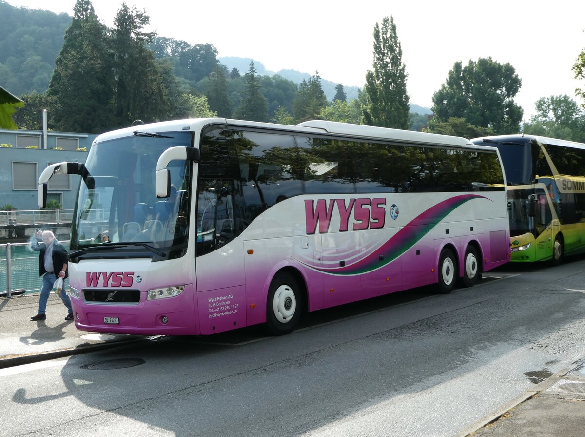 (251'900) - Wyss, Boningen - SO 21'267 - Volvo (ex Nr. 42) am 23. Juni 2023 bei der Schiffl�ndte Thun