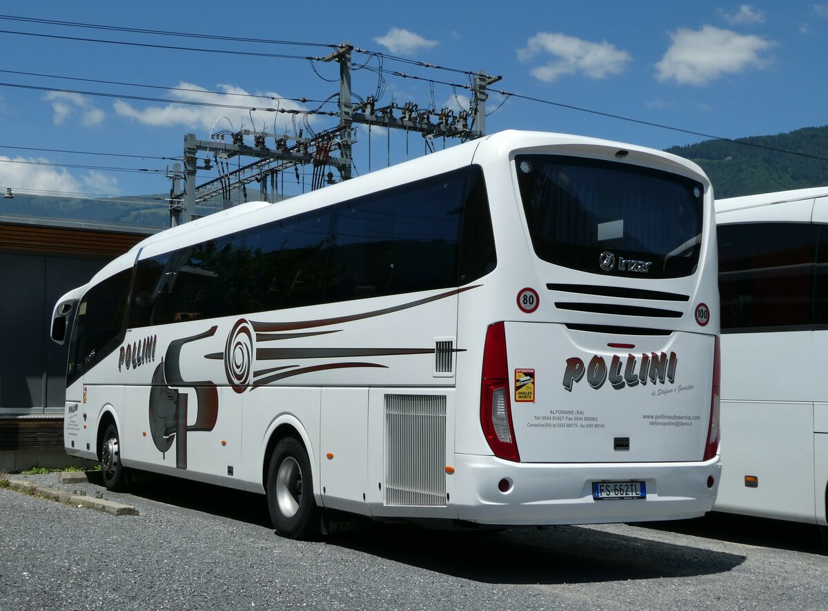 (251'994) - Aus Italien: Pollini, Conselice - FS-662 TL - Irizar am 24. Juni 2023 beim Bahnhof Wilderswil