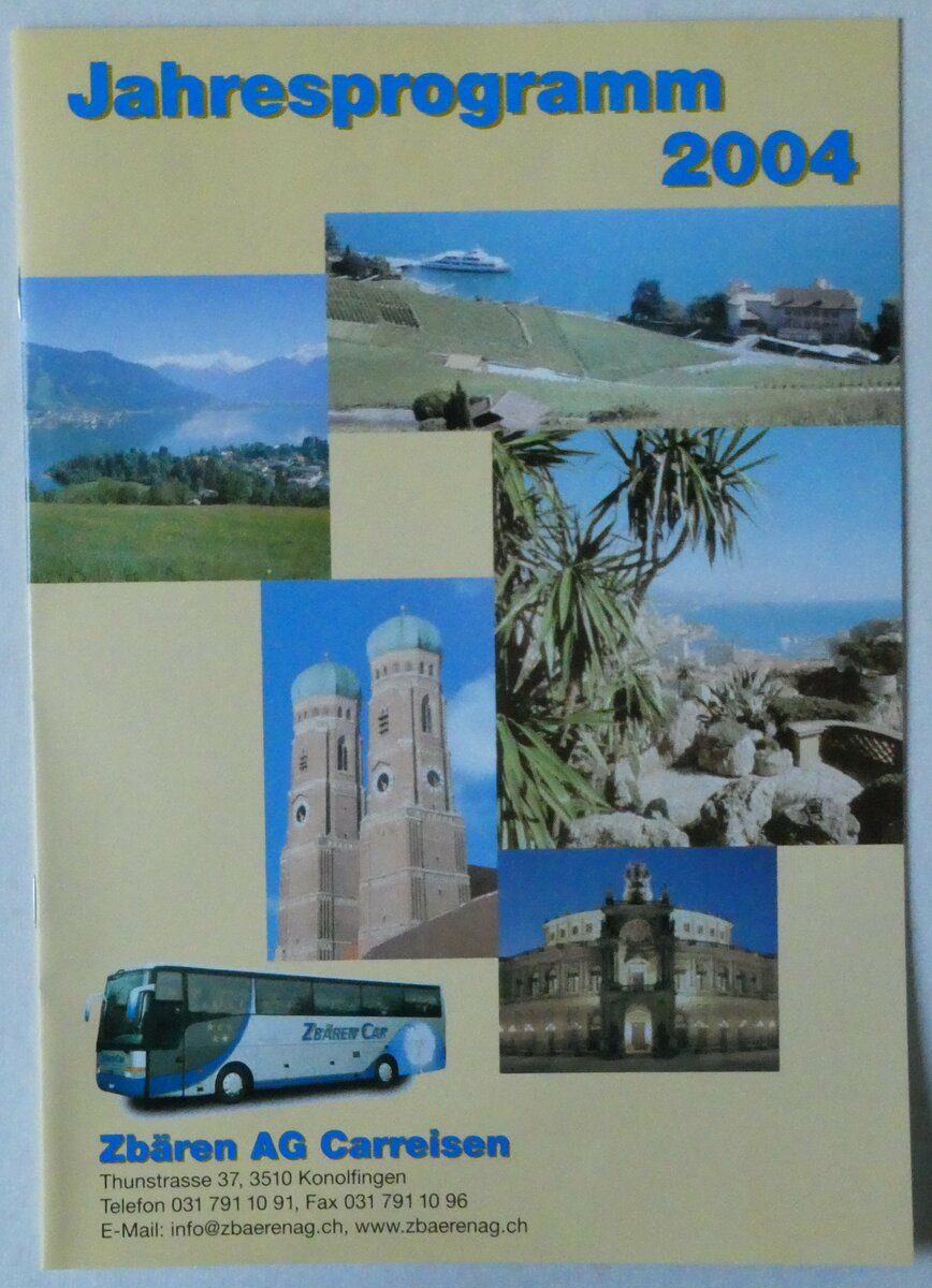 (252'014) - Zb�ren-Jahresprogramm 2004 am 25. Juni 2023 in Thun