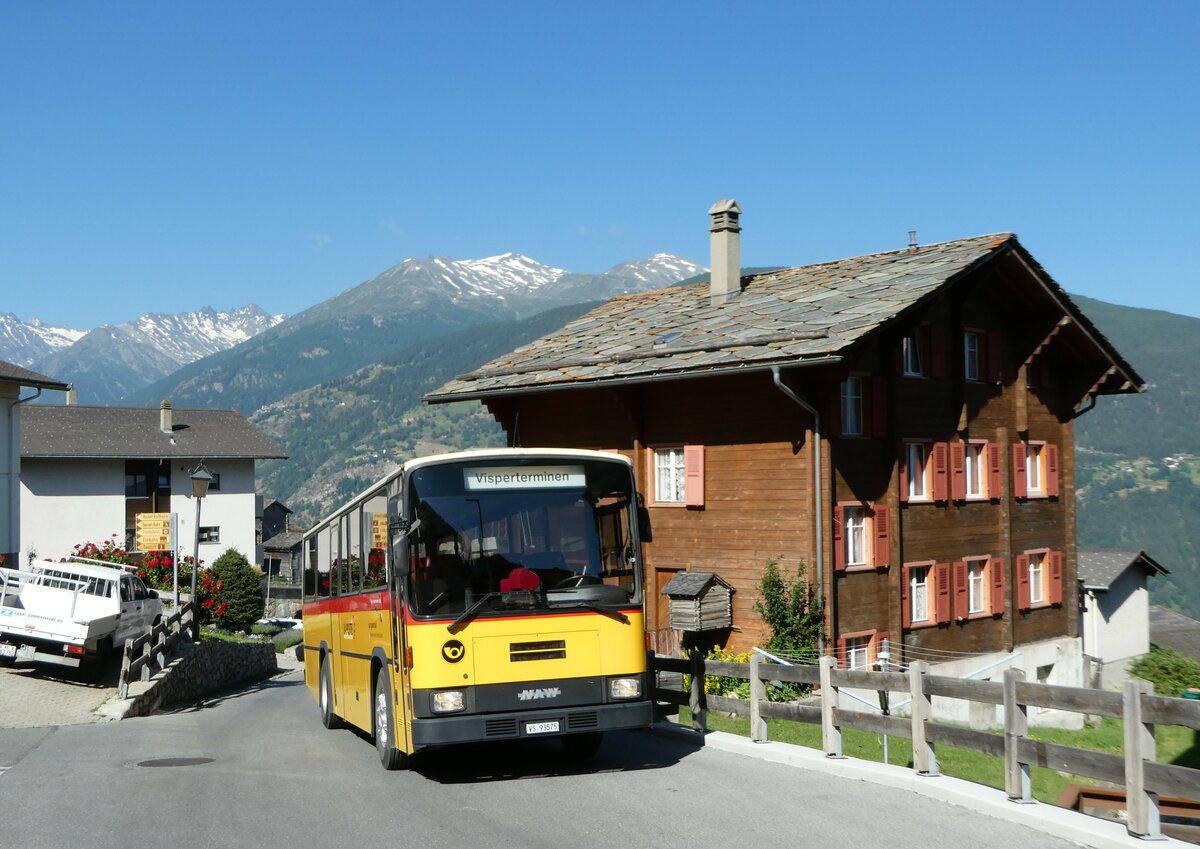(252'026) - Oser, B�rchen - VS 93'575 - NAW/Lauber (ex Epiney, Ayer PID 1076) am 25. Juni 2023 in Visperterminen, Dorfstrasse