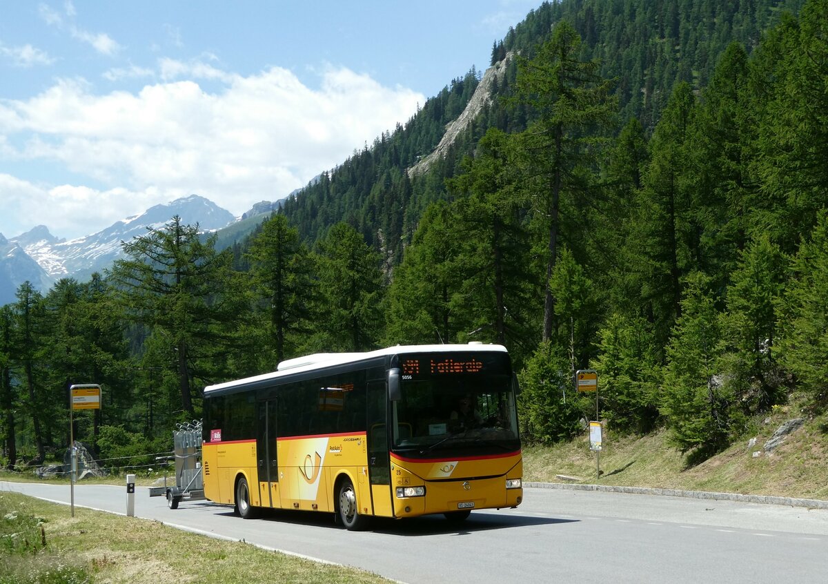 (252'107) - Jaggi, Kippel - Nr. 25/VS 24'043/PID 5056 - Irisbus am 26. Juni 2023 in Blatten (L�tschen), Langgletscher