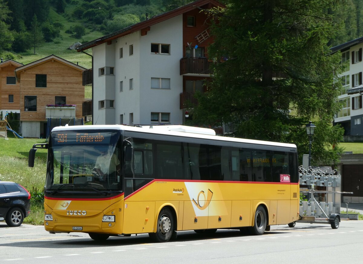 (252'119) - Jaggi, Kippel - Nr. 28/VS 24'144/PID 10'484 - Iveco am 26. Juni 2023 in Blatten (L�tschen), Dorf