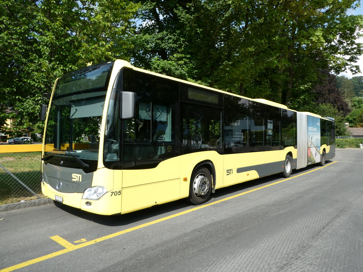 (252'129) - STI Thun - Nr. 705/BE 754'705 - Mercedes am 26. Juni 2023 bei der Schiffl�ndte Thun