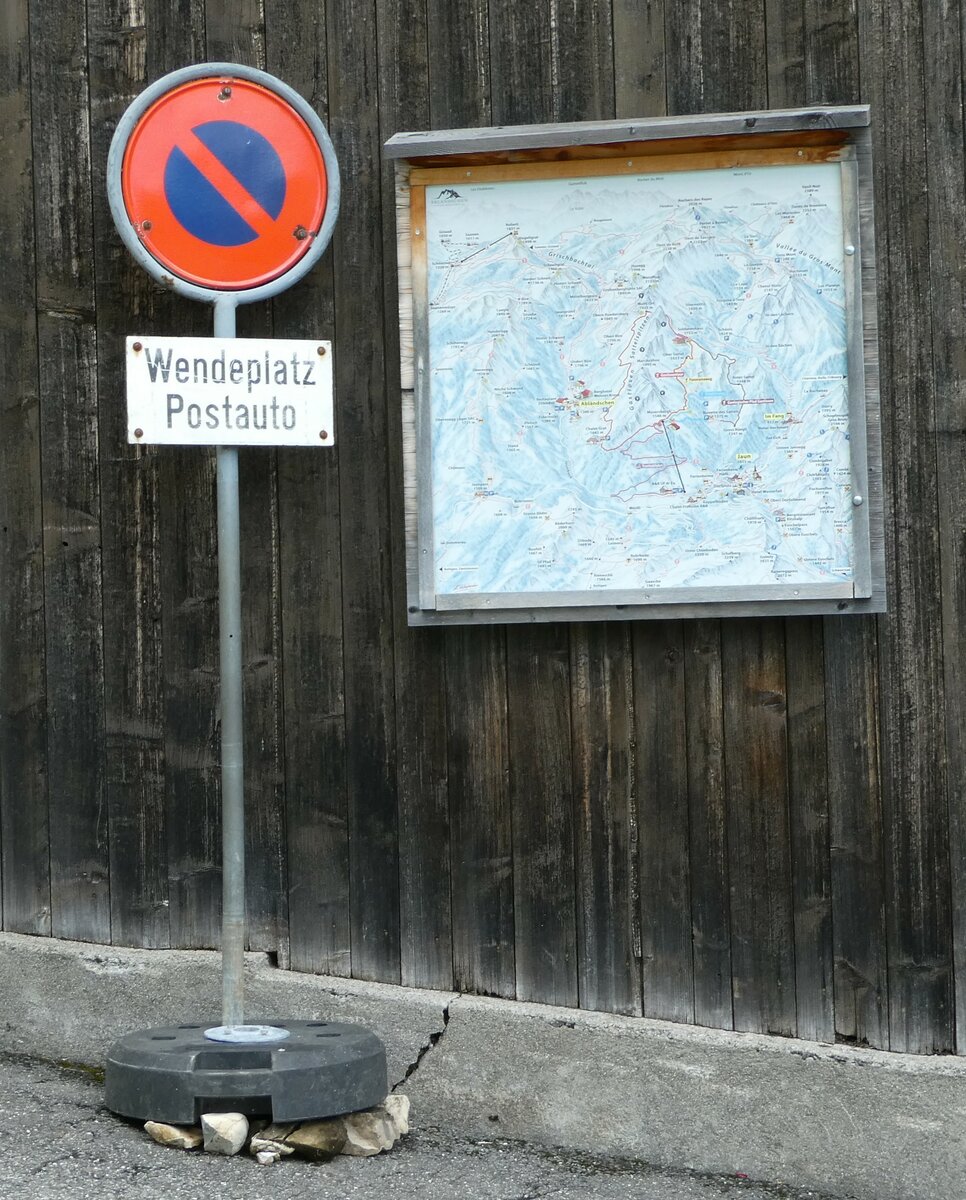 (252'179) - Wendeplatz Postauto am 1. Juli 2023 in Abl�ndschen, Chappelematte