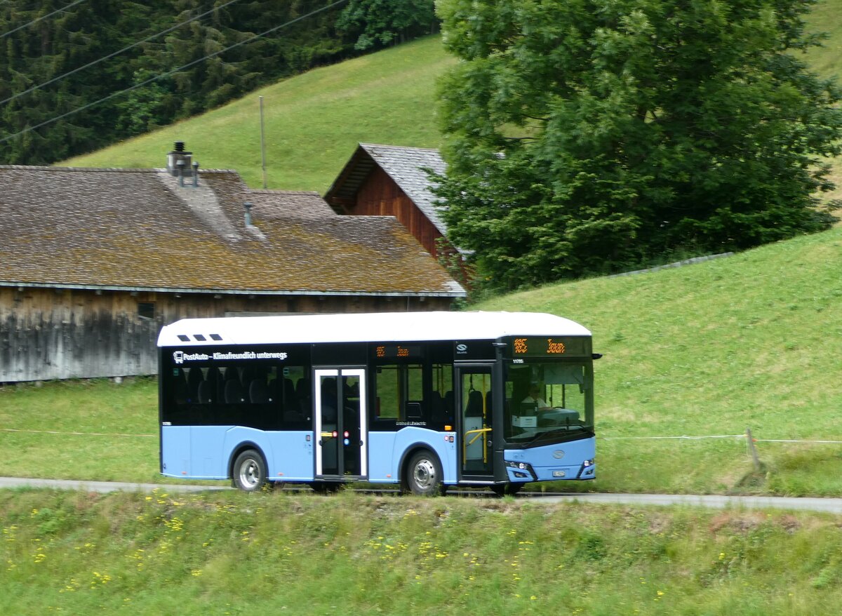 (252'183) - PostAuto Bern - BE 90'275/PID 11'795 - Solaris (ex BE 610'546) am 1. Juli 2023 in Abl�ndschen, Chappelematte