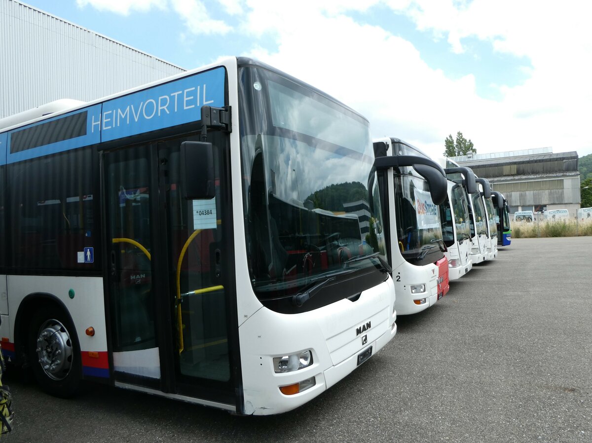 (252'306) - RVBW Wettingen - Nr. 91 - MAN/G�ppel am 2. Juli 2023 in Winterthur, EvoBus (Teilaufnahme)