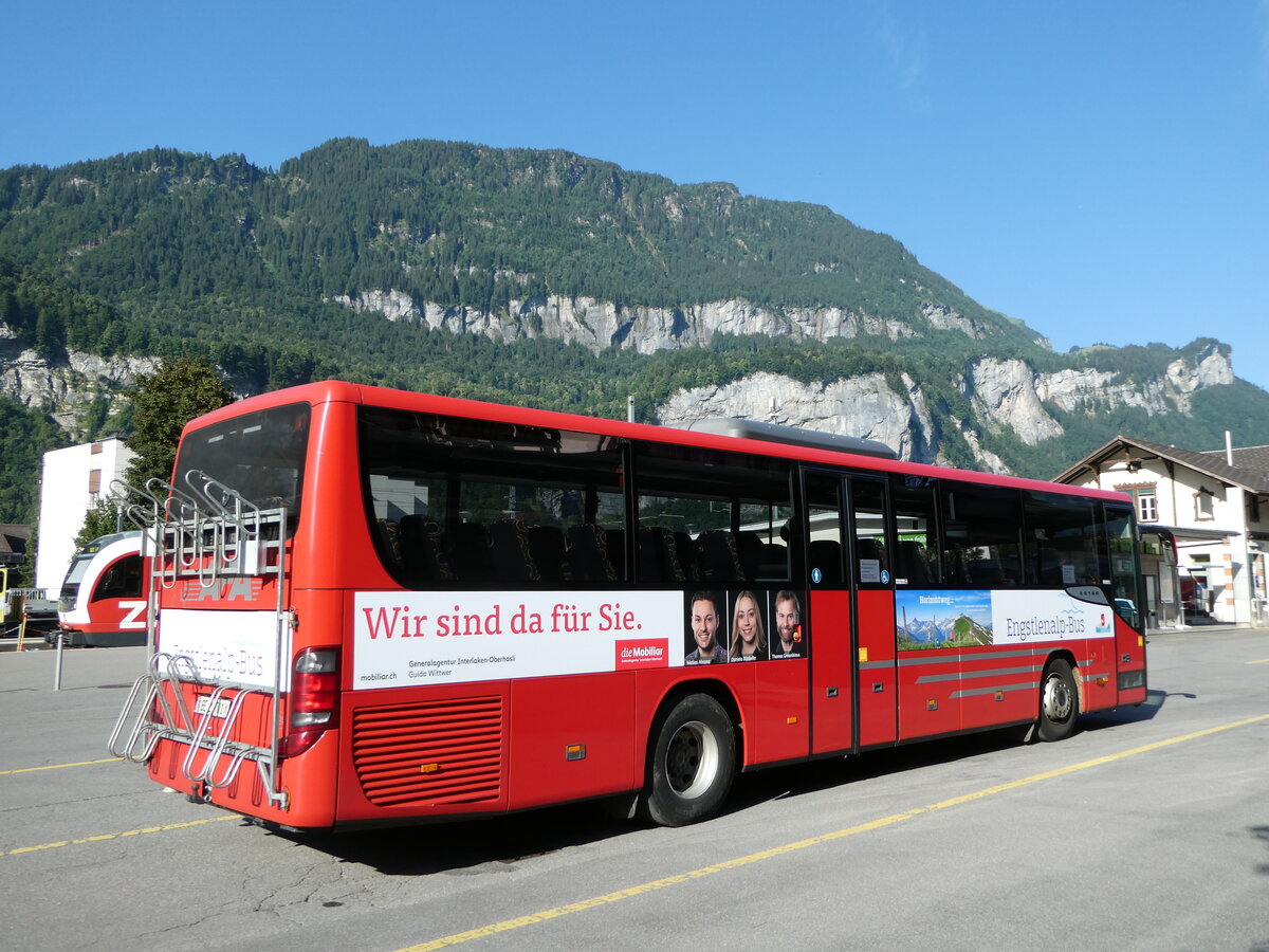 (252'532) - AFA Adelboden - Nr. 24/BE 26'701/PID 10'040 - Setra am 9. Juli 2023 in Meiringen, Postautostation (Einsatz: PostAuto f�r Engstlenalp-Bus)