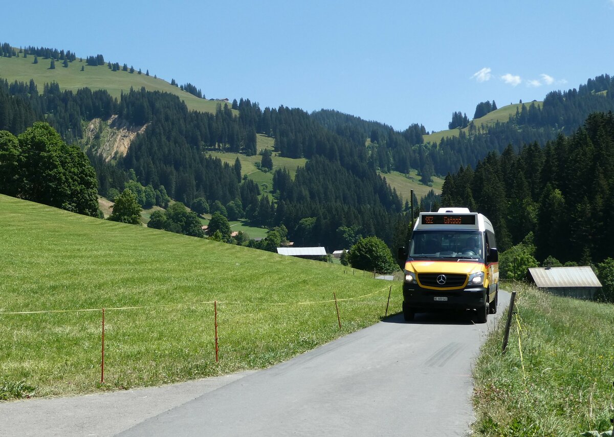 (252'623) - K�bli, Gstaad - BE 305'545/PID 10'890 - Mercedes am 11. Juli 2023 in Turbach, Pf�ndli