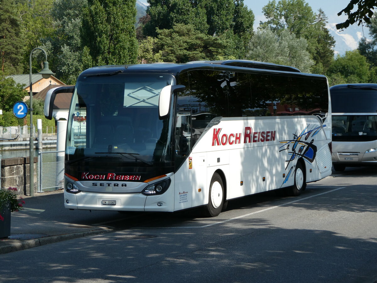 (252'641) - Koch, Giswil - OW 10'147 - Setra am 11. Juli 2023 bei der Schiffl�ndte Thun