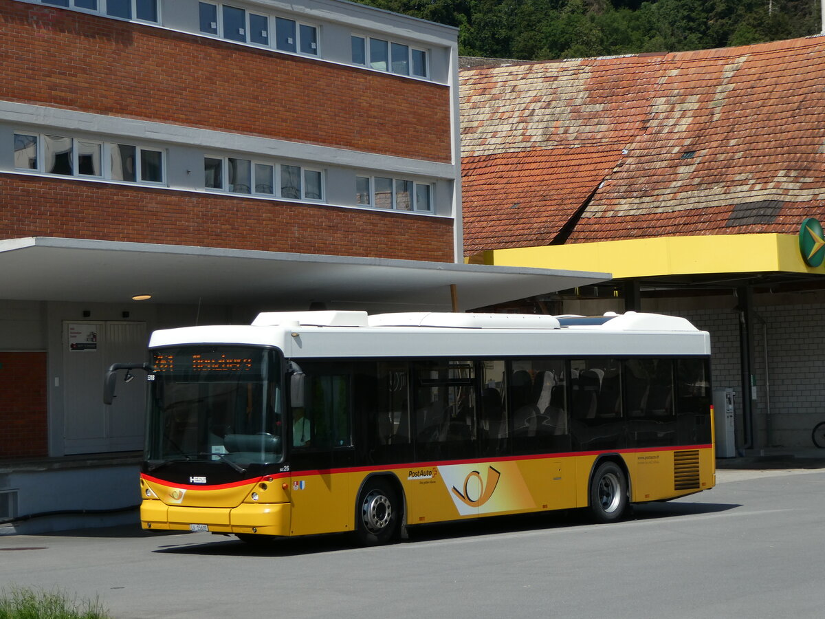 (252'814) - Amstein, Willisau - Nr. SC 26/LU 15'609/PID 5318 - Scania/Hess (ex Schnider, Sch�pfheim) am 20. Juli 2023 beim Bahnhof Menznau