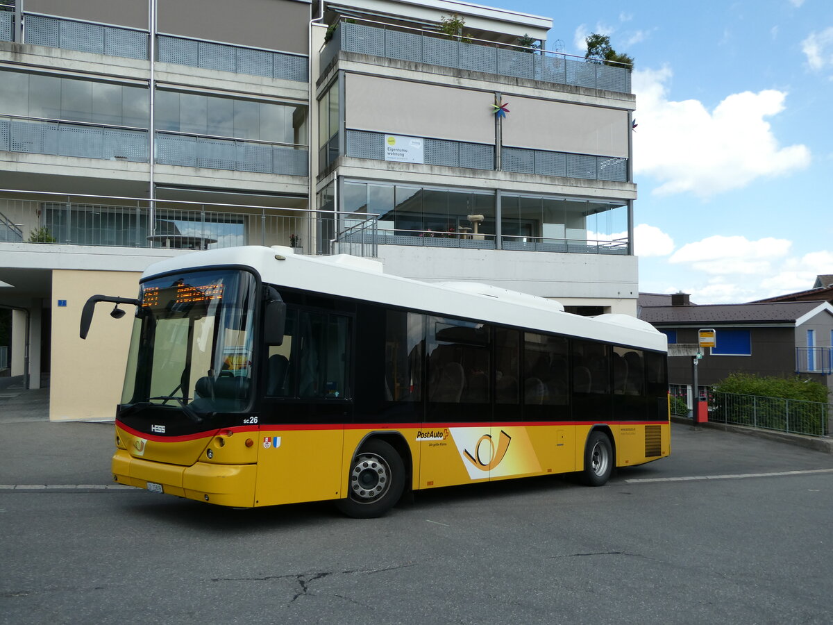 (252'824) - Amstein, Willisau - Nr. SC 26/LU 15'609/PID 5318 - Scania/Hess (ex Schnider, Sch�pfheim) am 20. Juli 2023 in Menzberg, Dorfplatz