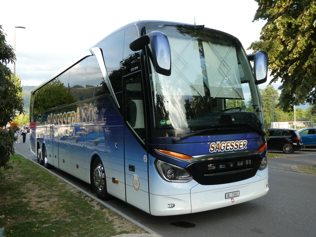 (252'848) - S�gesser, Wintersingen - Nr. 4/BL 7301 - Setra am 20. Juli 2023 in Thun, Strandbad