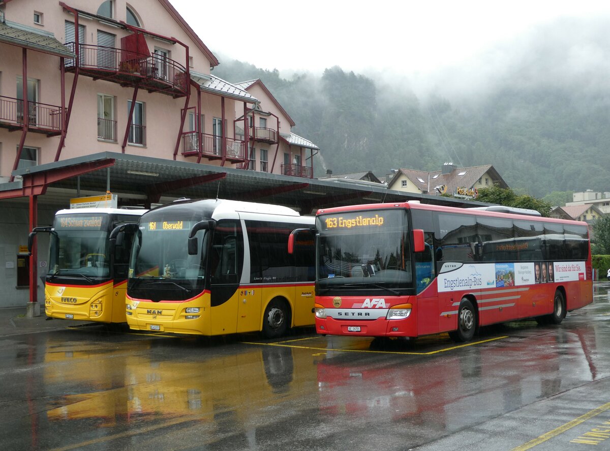 (252'981) - AFA Adelboden - Nr. 24/BE 26'701/PID 10'040 - Setra am 25. Juli 2023 in Meiringen, Postautostation (Einsatz: PostAuto f�r Engstlenalp-Bus)